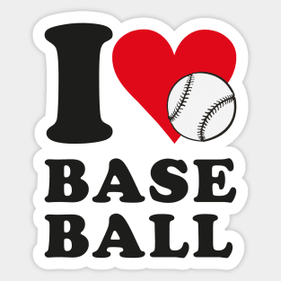 I love baseball Sticker